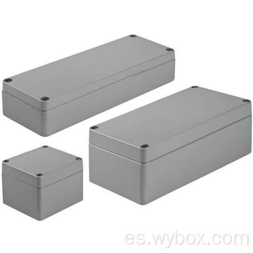Caja de carcasa de aluminio fundido a presión IP67 caja de carcasa de aluminio impermeable eléctrica carcasa electrónica de aluminio resistente a la intemperie